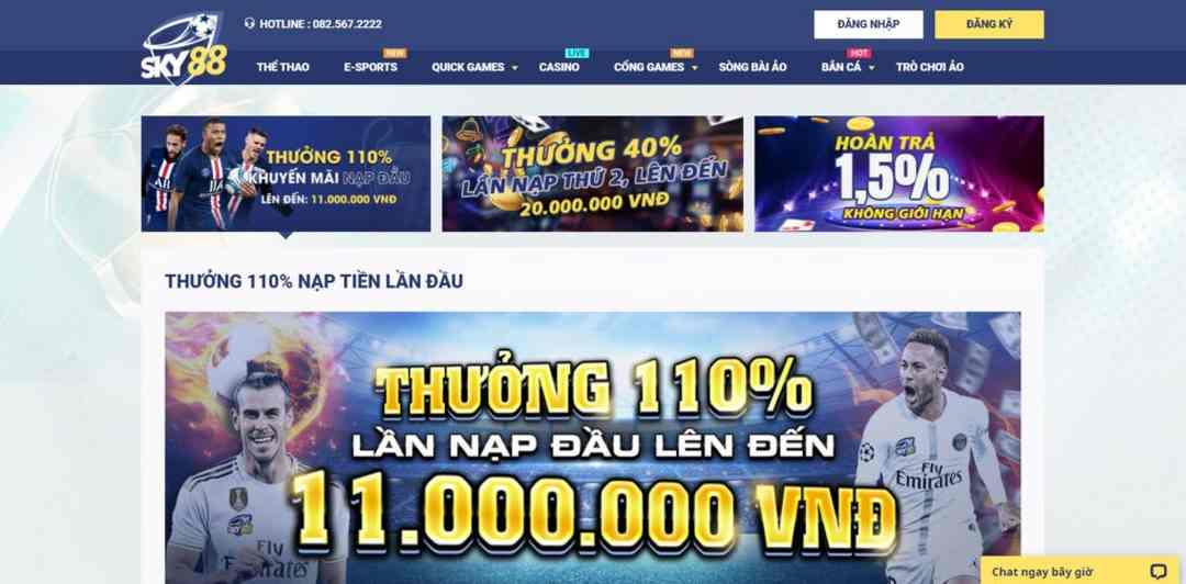 Nhận nhiều ưu đãi hấp dẫn chỉ có ở nhà cái thời thượng Sky88